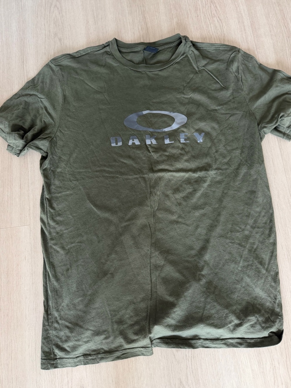 Oakley Olive Green Short-Sleeve Logo Tee